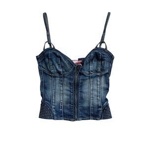 Vintage Guess Premium denim corset